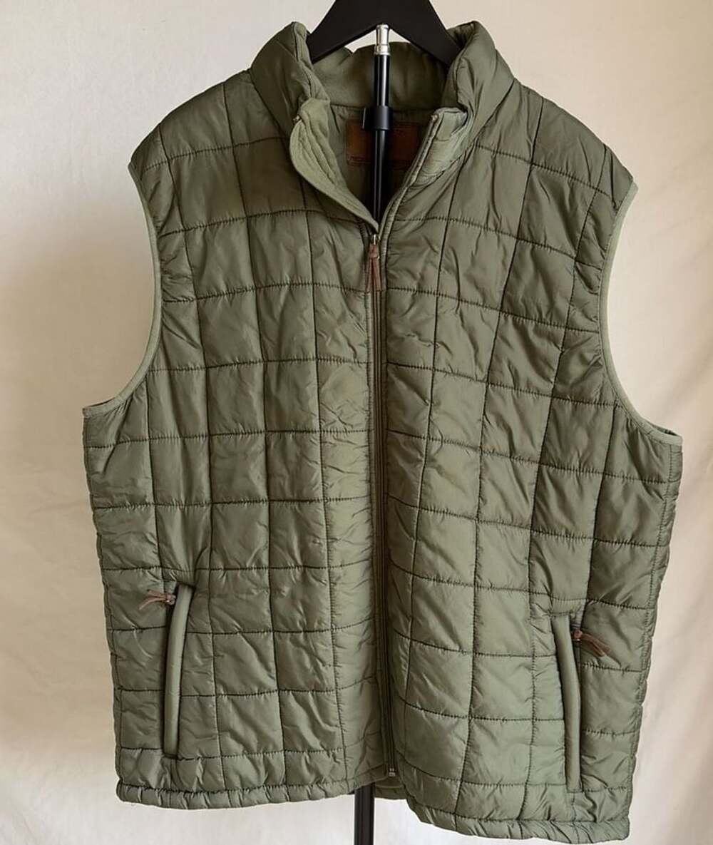 Clearwater Outfitters Men's Olive Green Quilted Puffer Vest XXL
